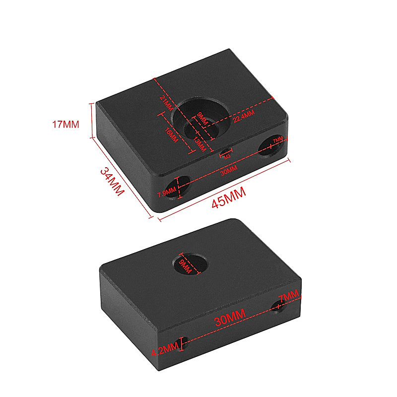 Trapezgewindespindel Z-Achse Halterung Aluminium z.B. passend für Ender 3 CR 10 3D Drucker