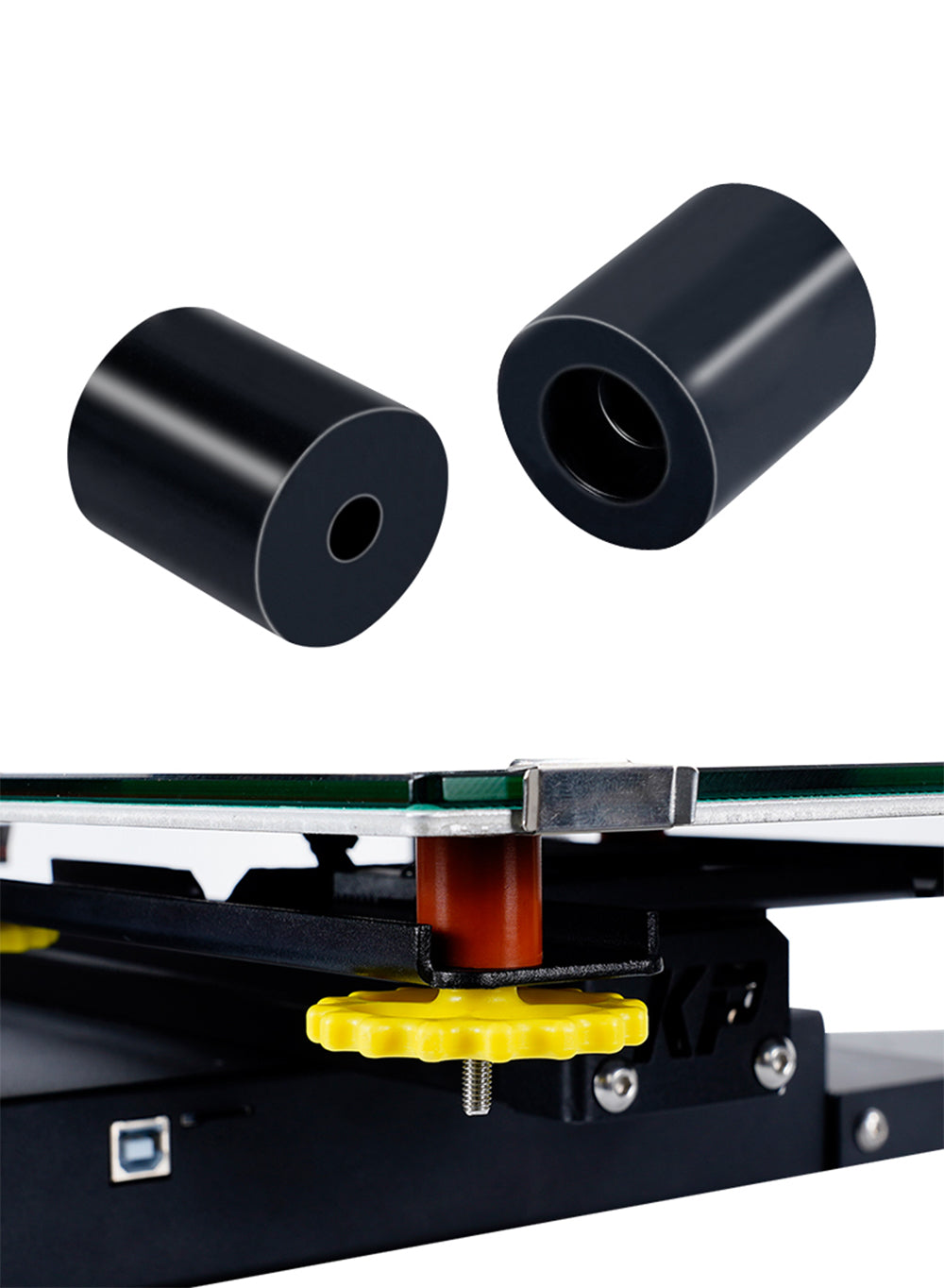 Silikon Slicer für Hohe Temperaturen Silikon Solide 4x18MM Heiz Bett Nivellierung für 3D Drucker