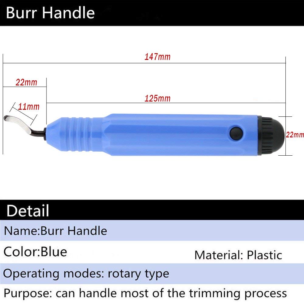 Hand Entgrater mit rotierende Klinge z.B. für 3D Druck inkl. 10 Ersatzklingen