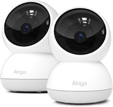 3K Wlan-Überwachungskamera, Überwachungskamera Innen Mit Nachtsicht, Bewegungserkennung, Zwei-Wege-Audio, 5G/2.4Ghz Wifi, Kompatibel Mit Alexa Und Google Home, 2 Stück