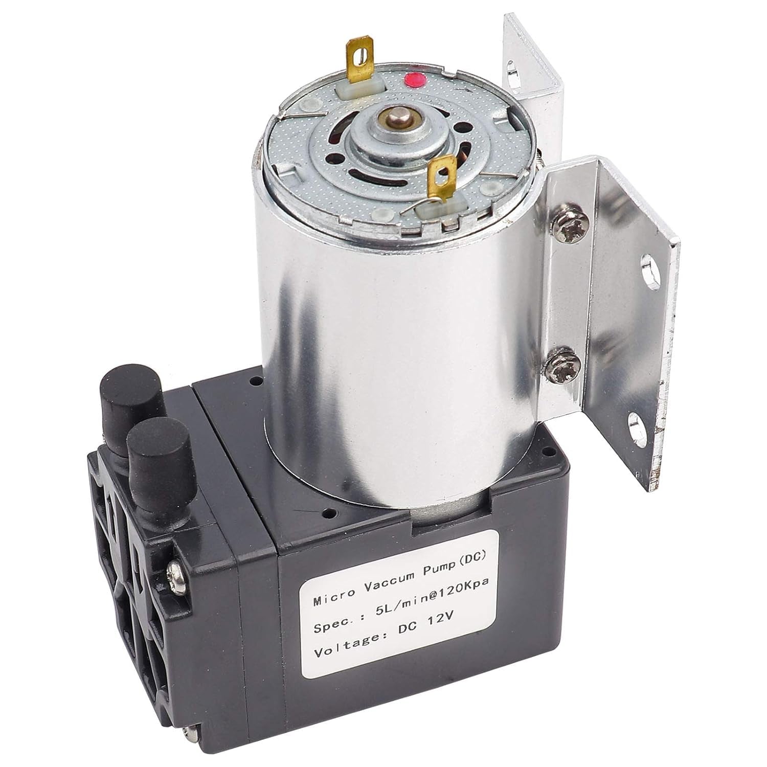 Mini Vakuumpumpe 12V - 5L/Min DC Unterdruckpumpe Mit Halter, Geräuscharme Vakuum Pumpe, Ideal Für Medizinische Anwendungen Und Gasanalysen