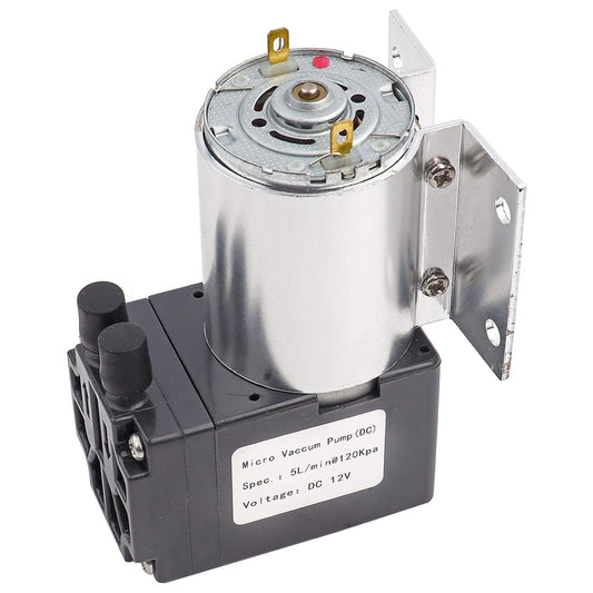 Mini Vakuumpumpe 12V - 5L/Min DC Unterdruckpumpe Mit Halter, Geräuscharme Vakuum Pumpe, Ideal Für Medizinische Anwendungen Und Gasanalysen