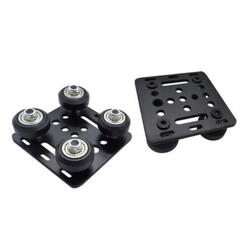 2020 Hotend Schlitten Alu Profile Open Rail inkl. 4 Rollen & Exzentermutter - Printbay Oberberg