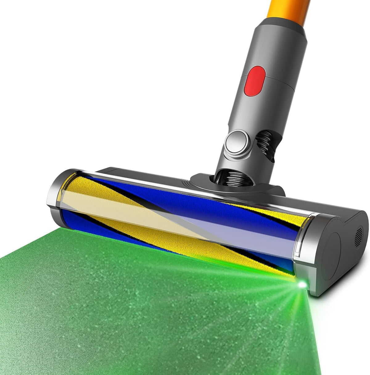 Bürstenaufsatz Hartboden-Aufsatz Für Dyson V12 Staubsauger Mit Staubdetektor-Licht, Ersatzteil Mit Weicher Walzenreinigung
