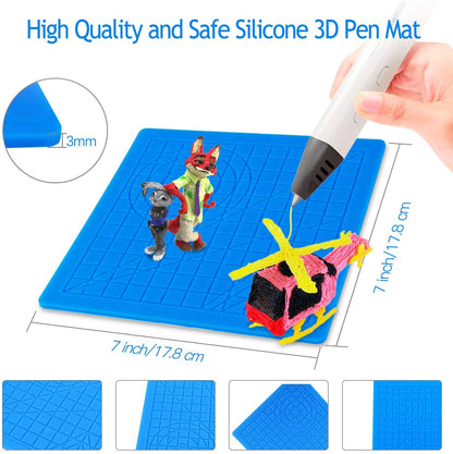 3D Stift Silikon Zeichenmatte 170 x 170 mm - Printbay Oberberg