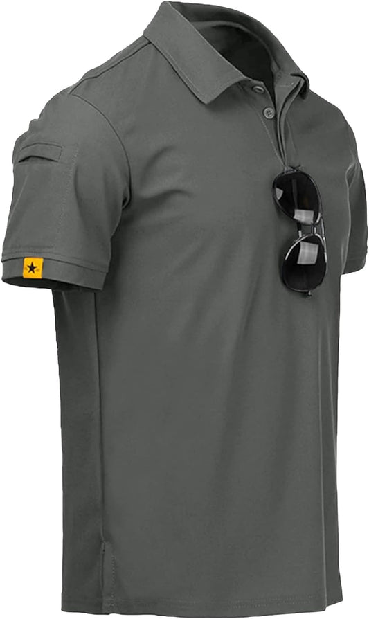 Herren Poloshirt Kurzarm – Unifarbenes Freizeit Polohemd, Atmungsaktives Sommer Poloshirt Mit Kragen Und Knopfleiste