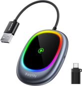 SYNCWIRE Wireless Carplay Adapter Für Apple Iphone, Plug-And-Play, 2025 Upgrade, Wandelt Kabelgebundenes Carplay Um, Auto-Connect, Für Autos Ab 2016 & Iphones Ios 10+
