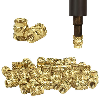 Gewindeeinsätze Gewinde 3D-Druck Einpressmuttern geeignet für PLA, PETG, ASA – Ansicht 3