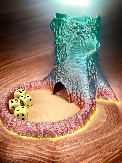 Würfelturm / Würfelhilfe - Natürliches Spielzeug aus nachhaltigem 3D-Druck – Ansicht 4