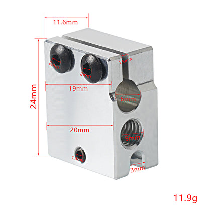 Volcano Heizblock inkl. Schrauben Hotend Heatblock Aluminium Artillery – Ansicht 3