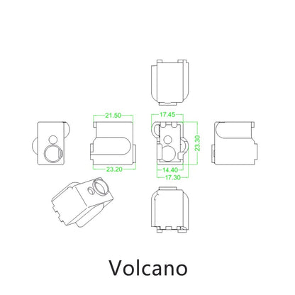 Silikon Socke Isolierung Hotend / Heizblock z.B. passend für MK10, V6, MK8 – Ansicht 12