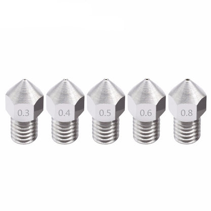 Edelstahl Nozzle MK8 0,4mm 0,2mm Düse Extruder M6 Druckerkopf 1,75mm 3D Drucker – Ansicht 4