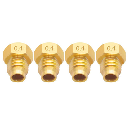 V6 Messing Nozzel / Düse M5 Gewinde - 0,4mm - 3D Drucker Teile 1,75mm Filament – Ansicht 3