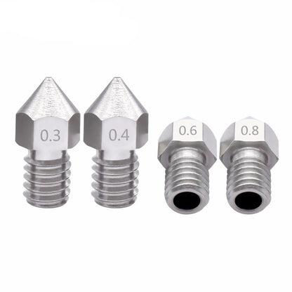 Edelstahl Nozzle MK8 0,4mm 0,2mm Düse Extruder M6 Druckerkopf 1,75mm 3D Drucker – Ansicht 3