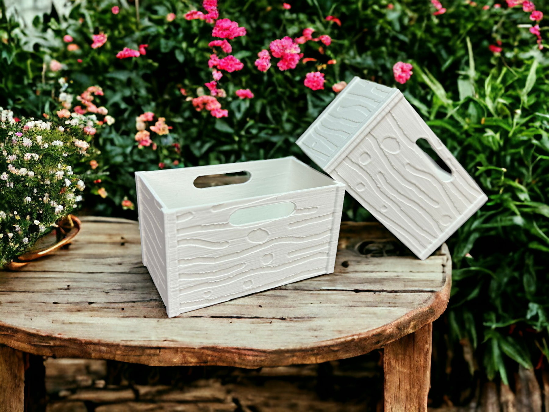 Kisten in Holzoptik passend für Miniverse / Minibrands in verschiedenen Farben