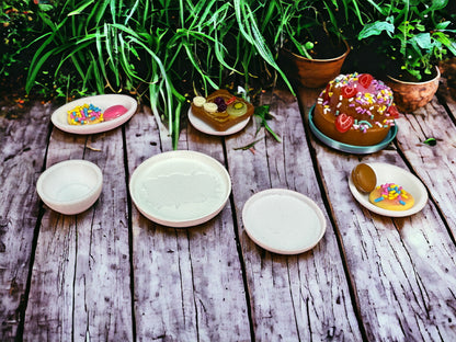 Miniverse Teller,Schüsseln Und Kuchen/Teilchen Ständer 14 Teile – Ansicht 3