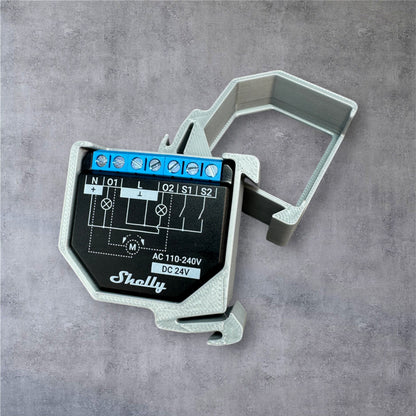 Shelly Plus 2PM DIN Rail Hutschienenhalter für eine 35 mm DIN Hutschiene – Ansicht 4