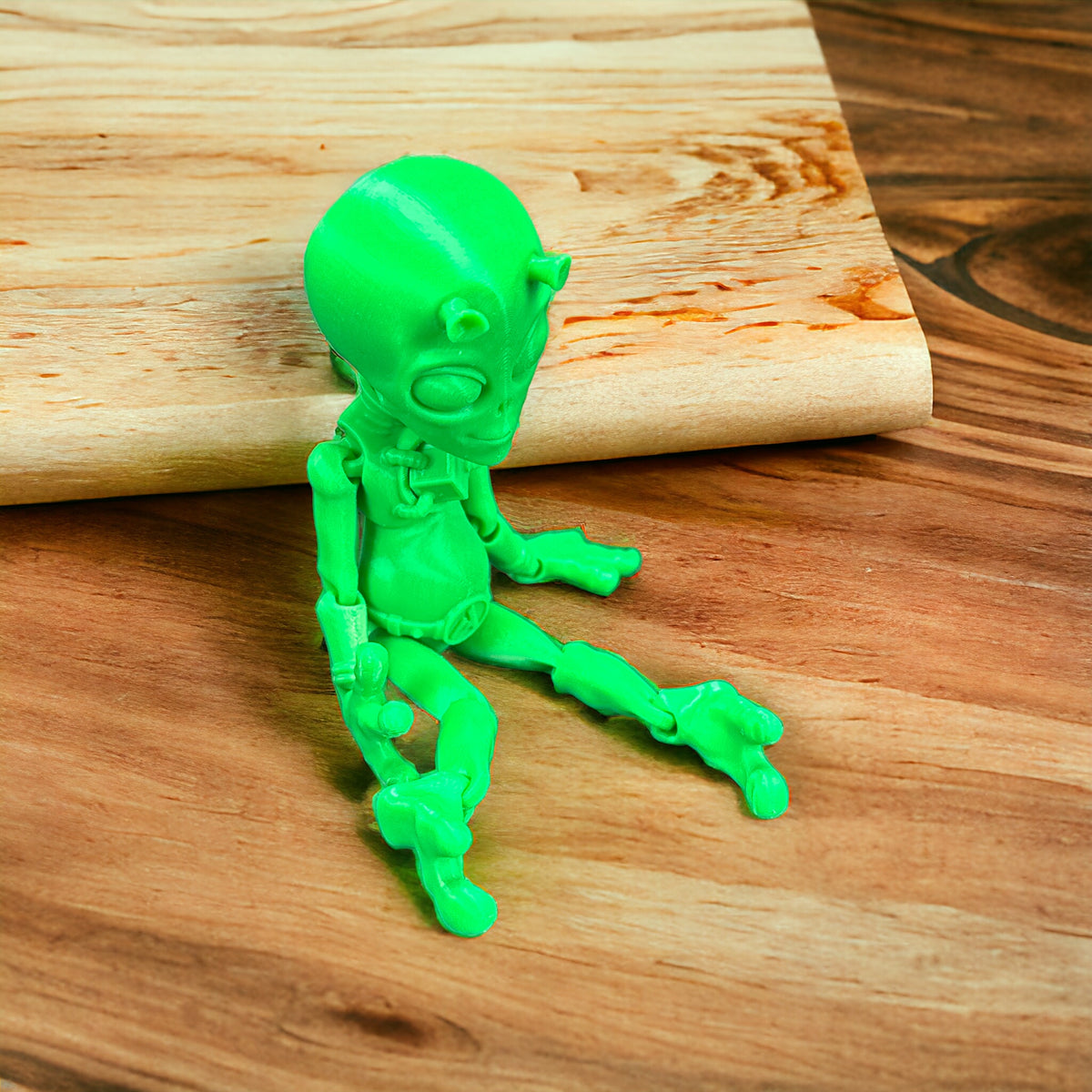 Flexibles Alien - Natürliches Spielzeug aus nachhaltigem 3D-Druck