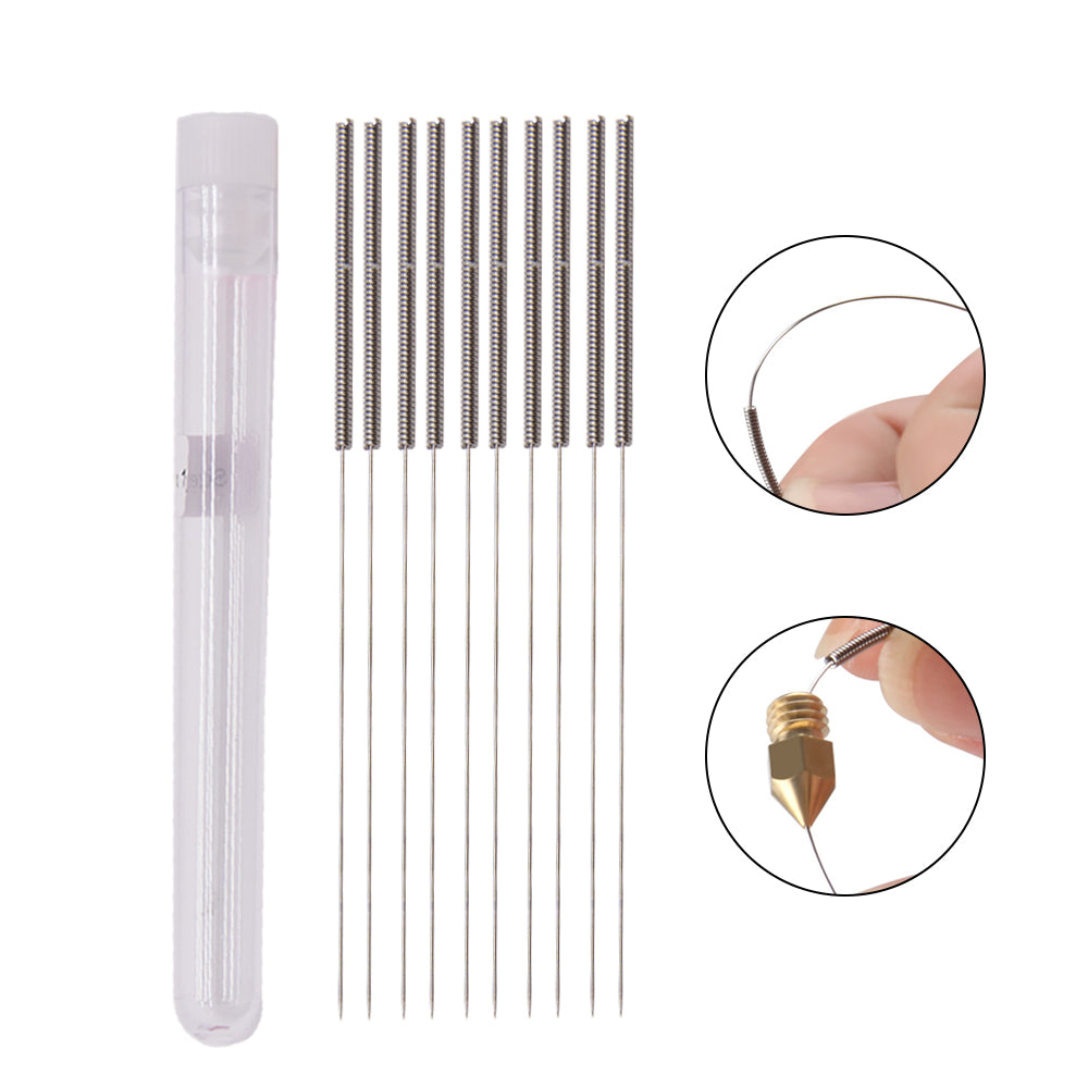 V6 Reinigungs Set 0.4mm - Nadeln+Pinzette+Düse/Nozzle 3D-Drucker E3D Hot Ends – Ansicht 5