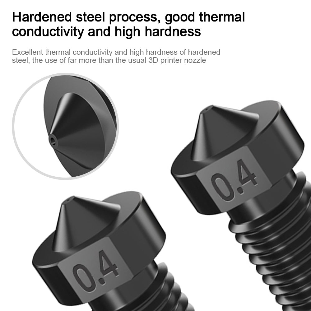 Volcano Gehärtet Stahl Düse Nozzle 1,75mm E3D Sidewinder 3D Drucker