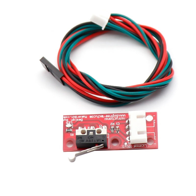Mechanischer Endschalter / Endstop mit Kabelsatz 3-Pin für z.B. für CNC, 3D-Drucker RepRap