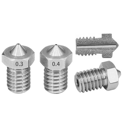 Nozzle Edelstahl 0.2mm-0,8mm Düse für 3D Drucker passend bei E3D Hot Ends V5, V6 – Ansicht 2