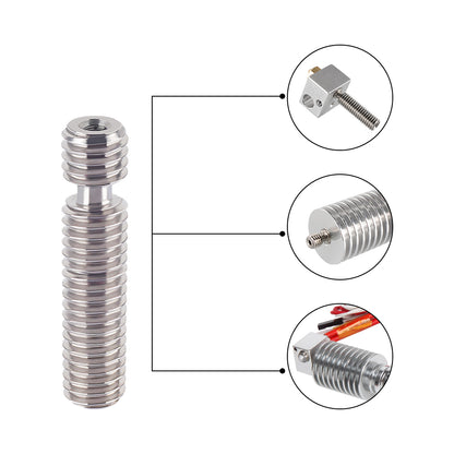 Heatbreak mit PTFE Zuführrohr MK8 30mm 1,75mm 3D Drucker z.B. passend für Anet
