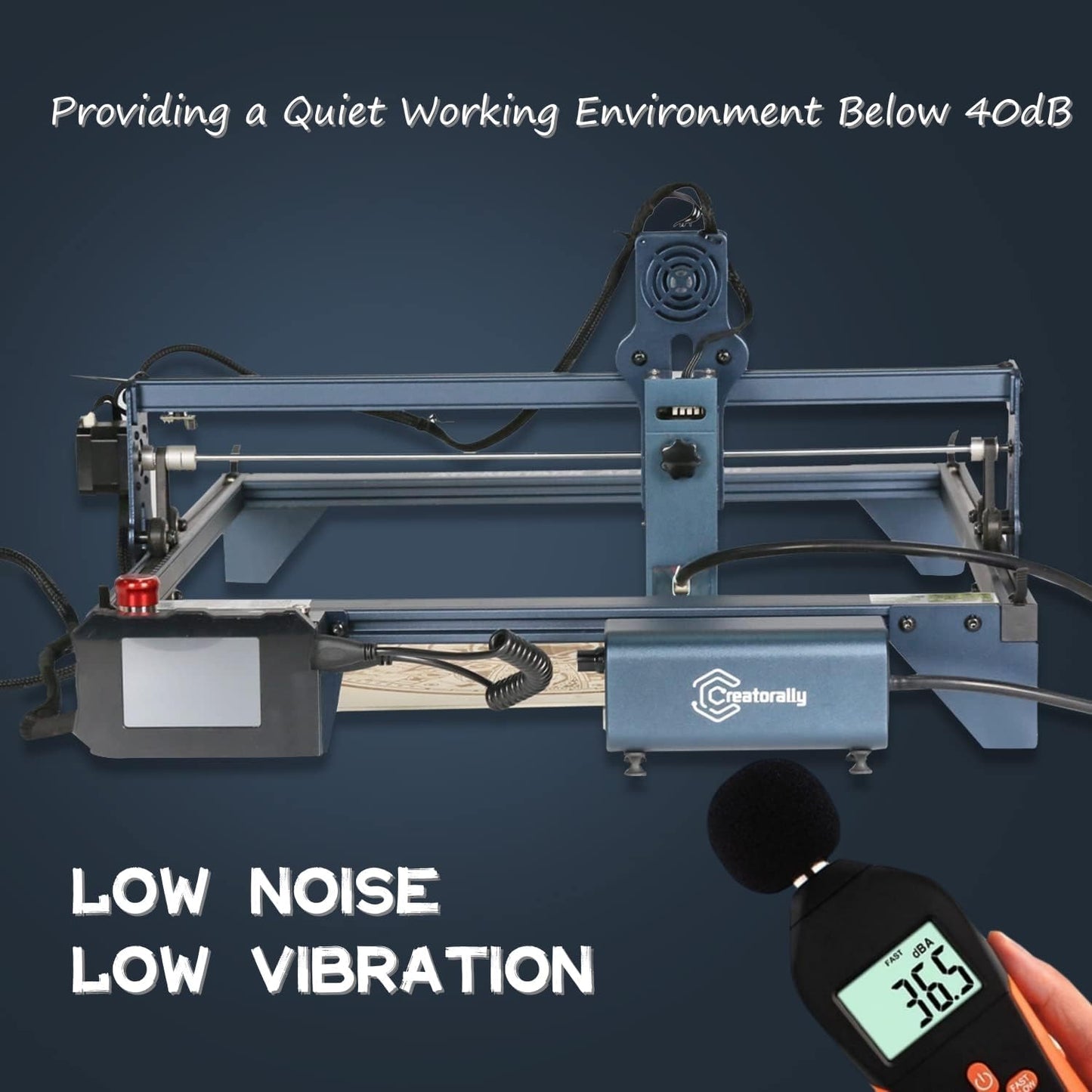 Air Assist Laser, 18L/Min Luftpumpe Für Lasergravierer Mit Speed ​​Control, Laserpumpe Für Gravur Schneide Maschine, Kompatibel Mit S9/S10/A5 PRO/A10 PRO/TTS-55 PRO, Luftstromkontroll