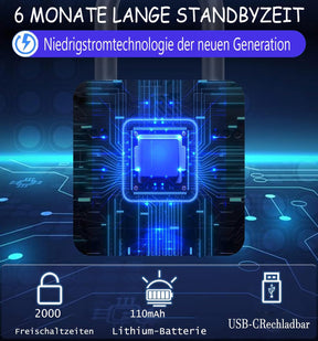 Vorhängeschloss Fingerabdruck,  Spindschloss, Schloss Mit Fingerabdruck Und APP, 43MM Vorhängeschloss Wetterfest Mit 6MM Dicker Schäkel Für Gym Spinde Koffer, Keller, Schule - Schwarz