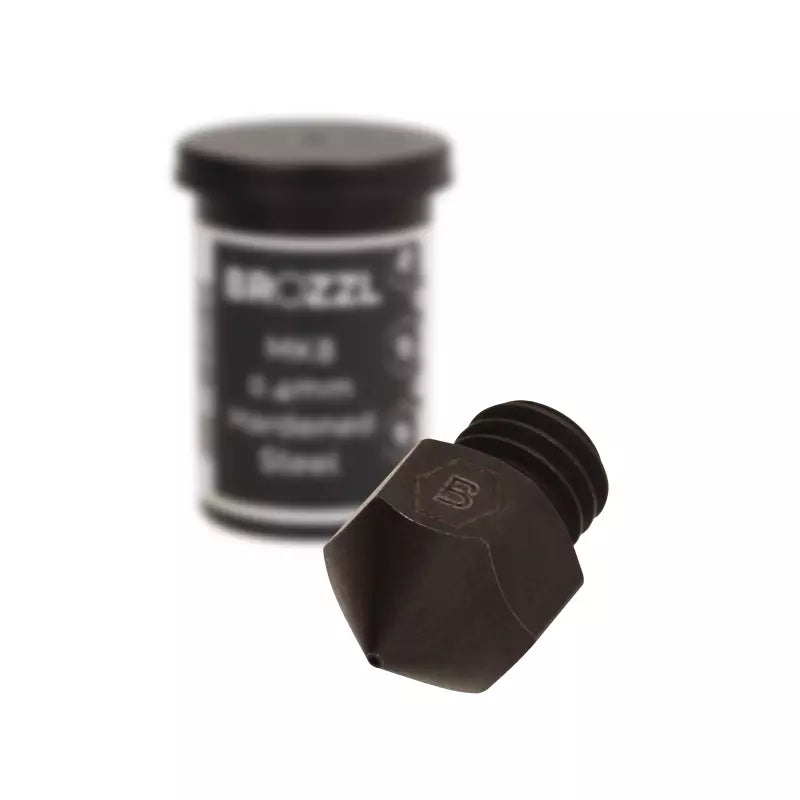 MK8 Düse Gehärteter Stahl Nozzle von Brozzl | für Creality Ender 3 | 0,2mm-0,8mm