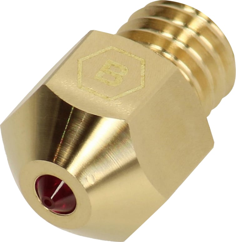 MK8 Düse Ruby Nozzle von Brozzl - z.B. passend für Creality Ender 3, Ender 3 Pro