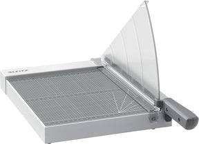 Leitz Precision Home Office Hebelschneider A4, Bis Zu 10 Blatt, Papierschneidemaschine Mit 305 Mm Schnittlänge, Präzisionsstahlklinge, Ausrichthilfe Mit Kantenbeleuchtung, Klingenschutz, 90190000