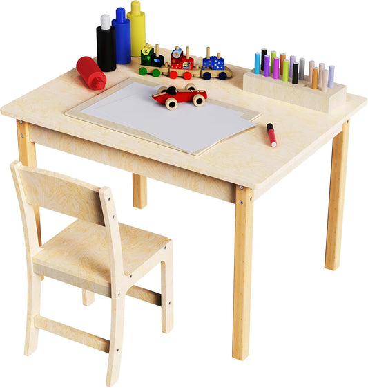 Holz Kinder Tisch- Und Stuhlset, Kleinkind Schreibtisch Und Stuhlset