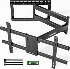 Montek Langarm-Tv-Wandhalterung Für Die Meisten 43-80-Zoll-Fernseher, Ausziehbare 42-Zoll-Tv-Wandhalterung, Schwenk- Und Neigbar, Passend Für Max. VESA 600 X 400 Mm, Bis Zu 50 Kg