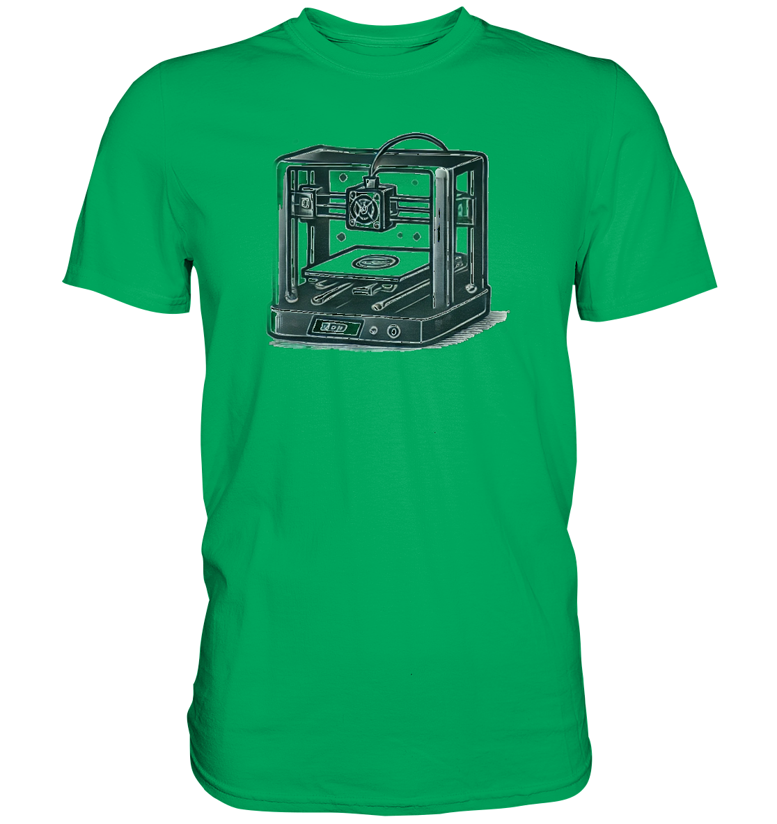 T-SHIRTS MIT DEM DESIGN „3D Printer“ IN VIELEN FARBEN UND GRÖSSEN - PREMIUM – Ansicht 10