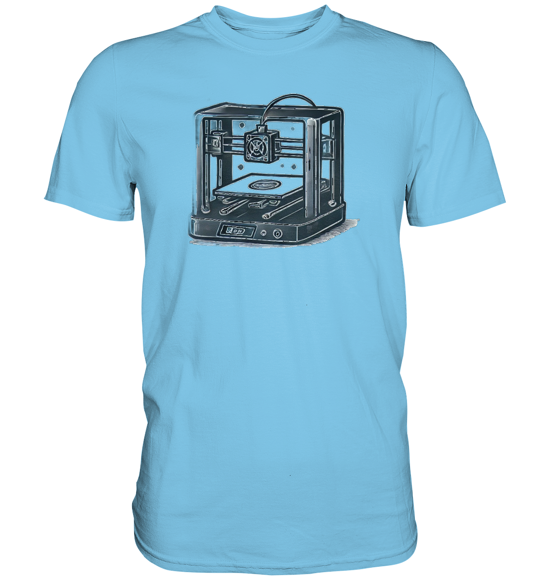 T-SHIRTS MIT DEM DESIGN „3D Printer“ IN VIELEN FARBEN UND GRÖSSEN - PREMIUM – Ansicht 8