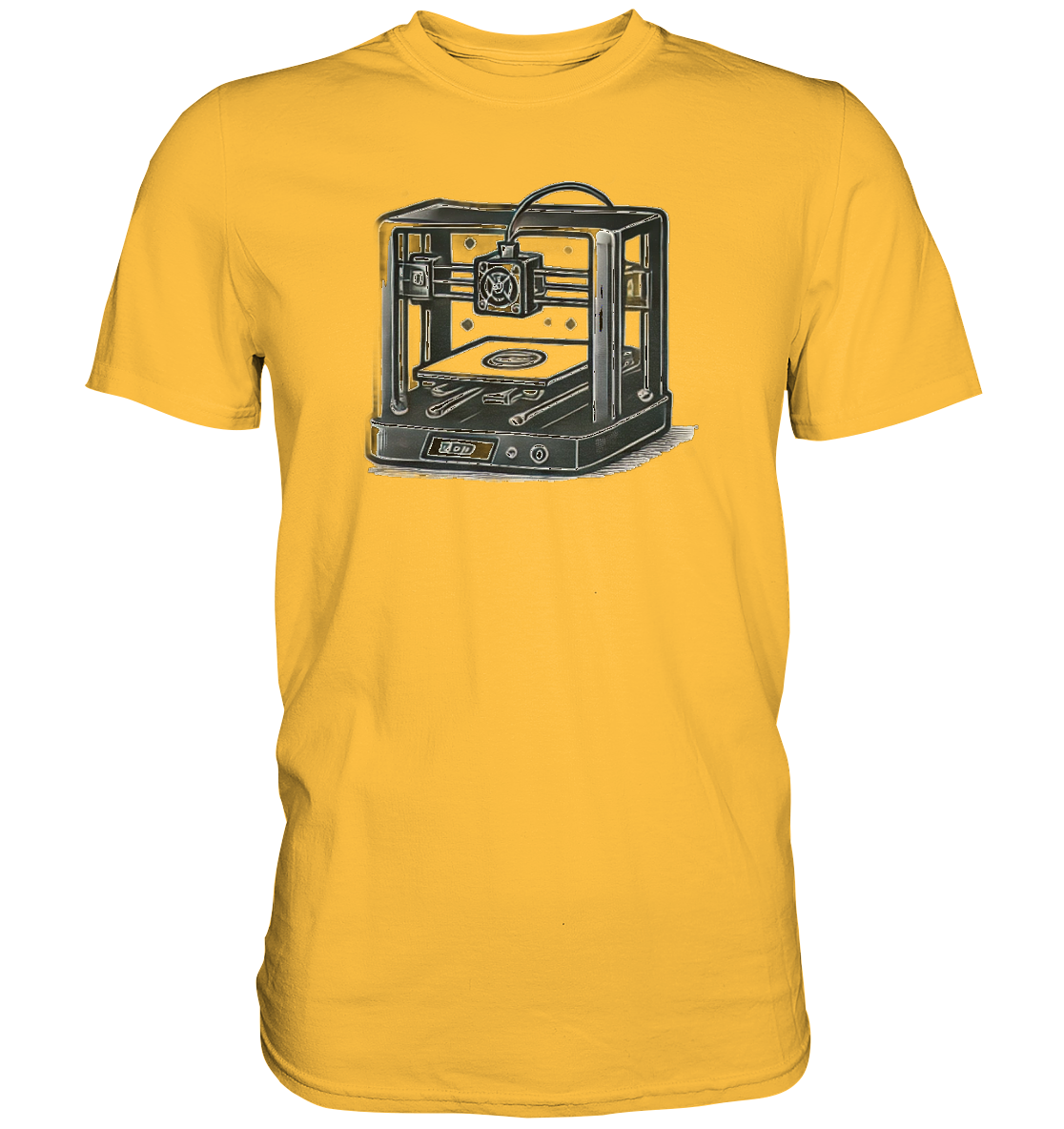 T-SHIRTS MIT DEM DESIGN „3D Printer“ IN VIELEN FARBEN UND GRÖSSEN - PREMIUM – Ansicht 4