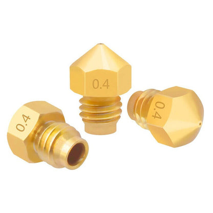 V6 Messing Nozzel / Düse M5 Gewinde - 0,4mm - 3D Drucker Teile 1,75mm Filament – Ansicht 2